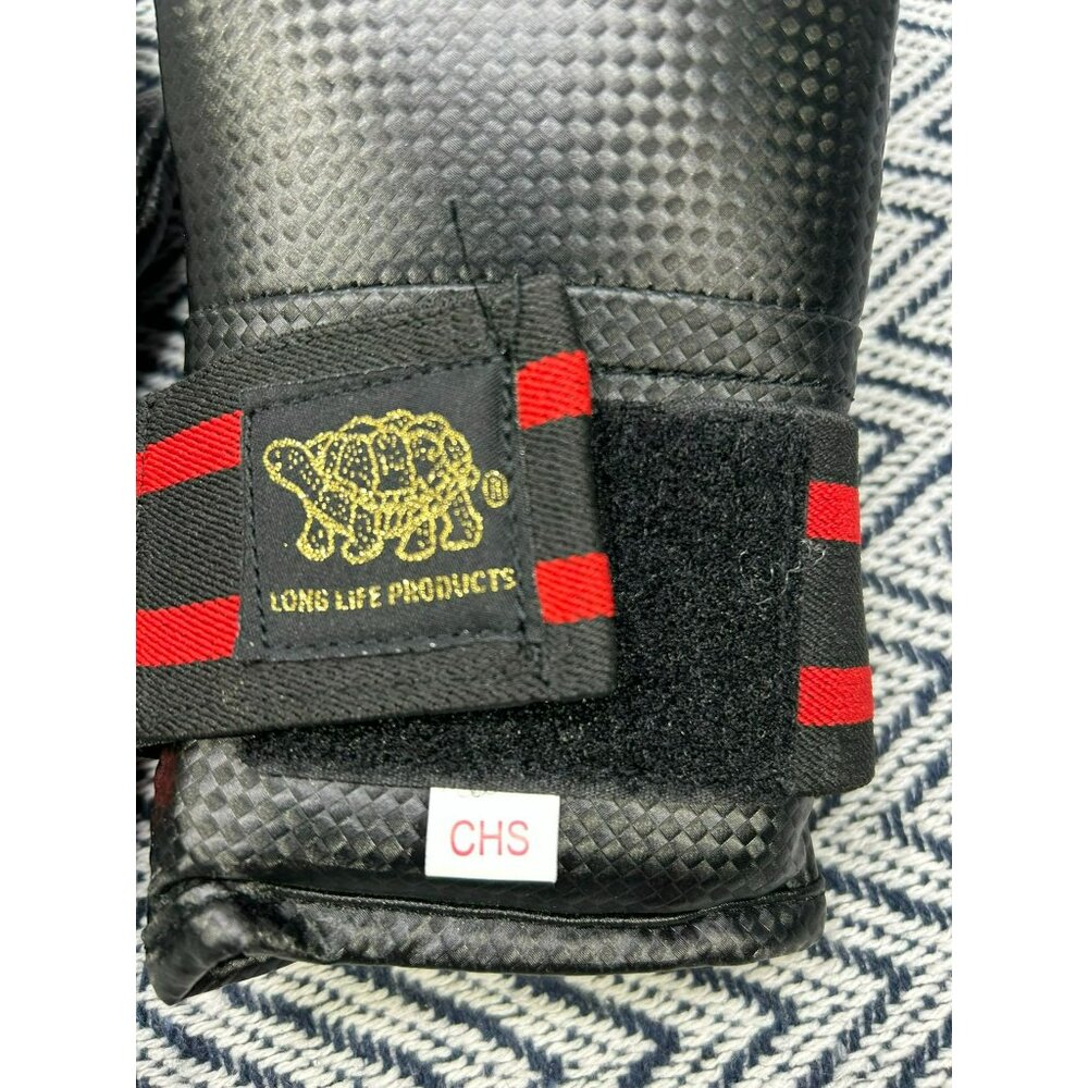 Shimsan Taekwondo Sparring Gloves & Foot Guards Set CHS Black/Red Long Life Prod - Picture 3 of 6